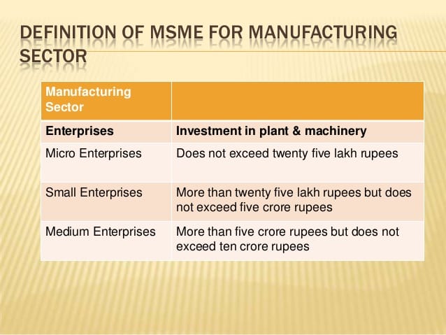 small manufacturers