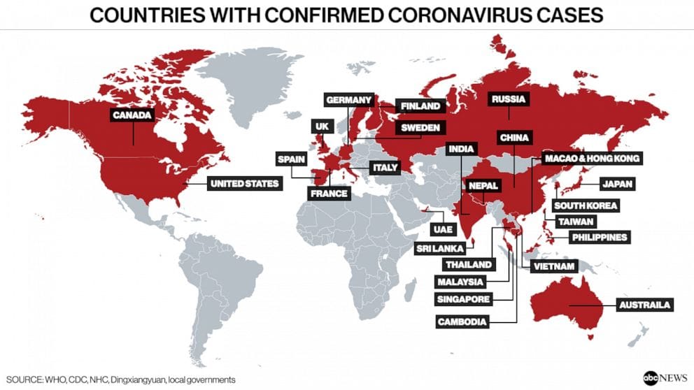 Confirmed Coronavirus Cases